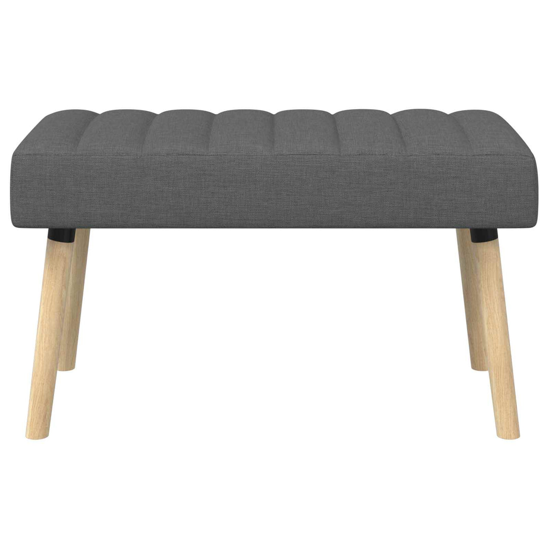 Kanalpuddet Bænk Mørkegrå 80 x 40 x 46 cm Stof