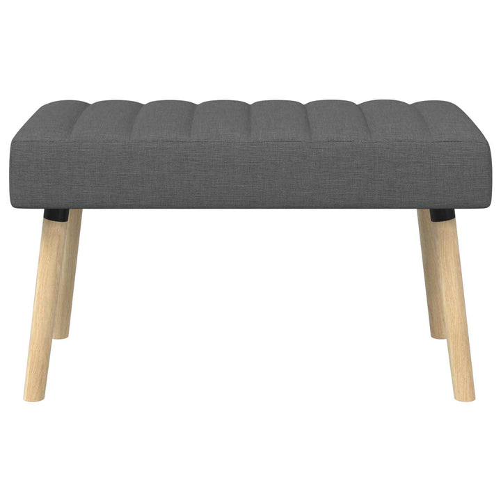 Kanalpuddet Bænk Mørkegrå 80 x 40 x 46 cm Stof
