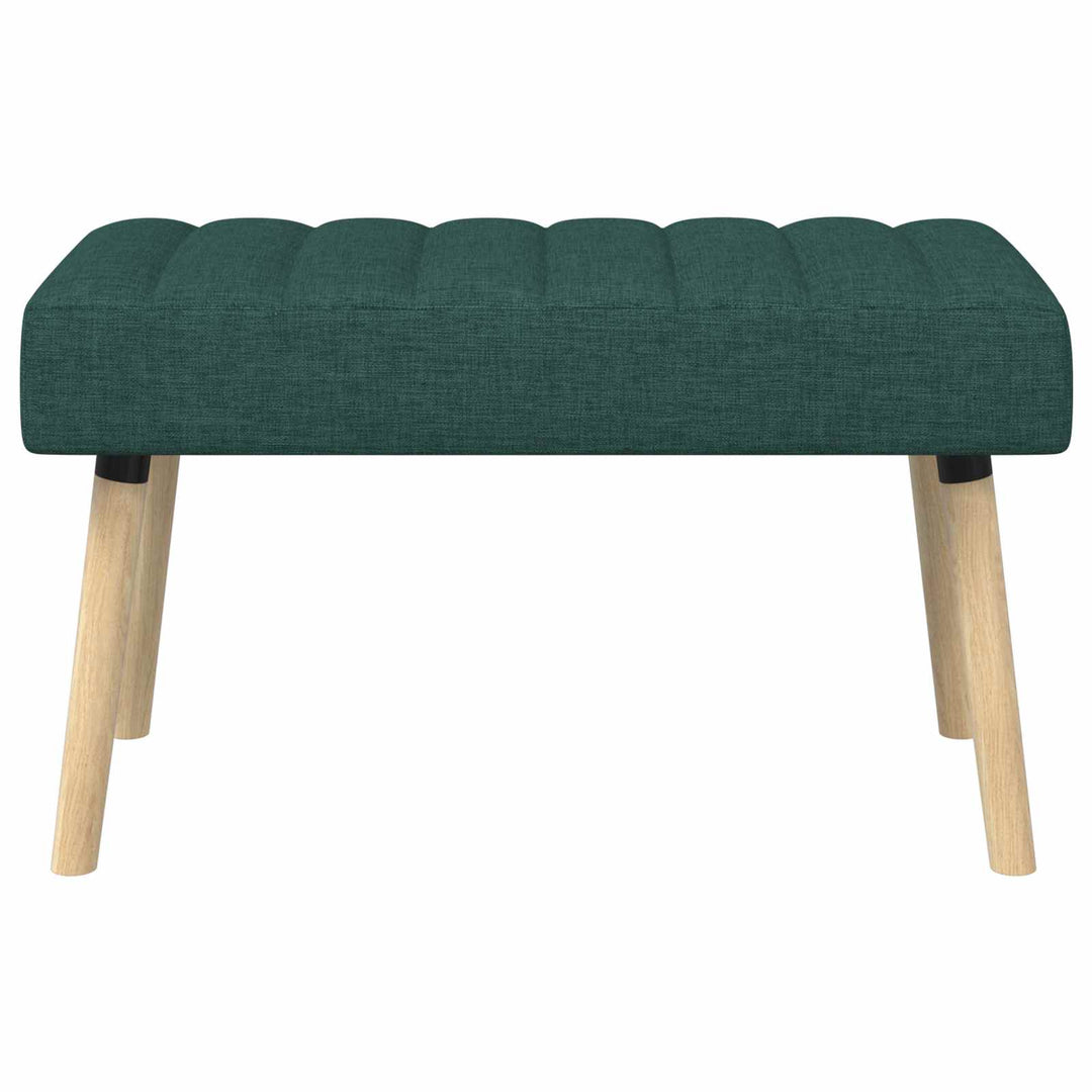 Kanalpuddet Bænk Mørkegrøn 80 x 40 x 46 cm Stof
