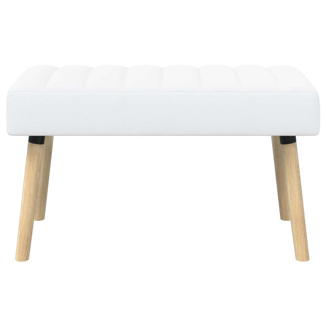 Kanalpuddet Bænk Hvid 80 x 40 x 46 cm Stof