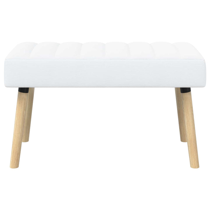 Kanalpuddet Bænk Hvid 80 x 40 x 46 cm Stof