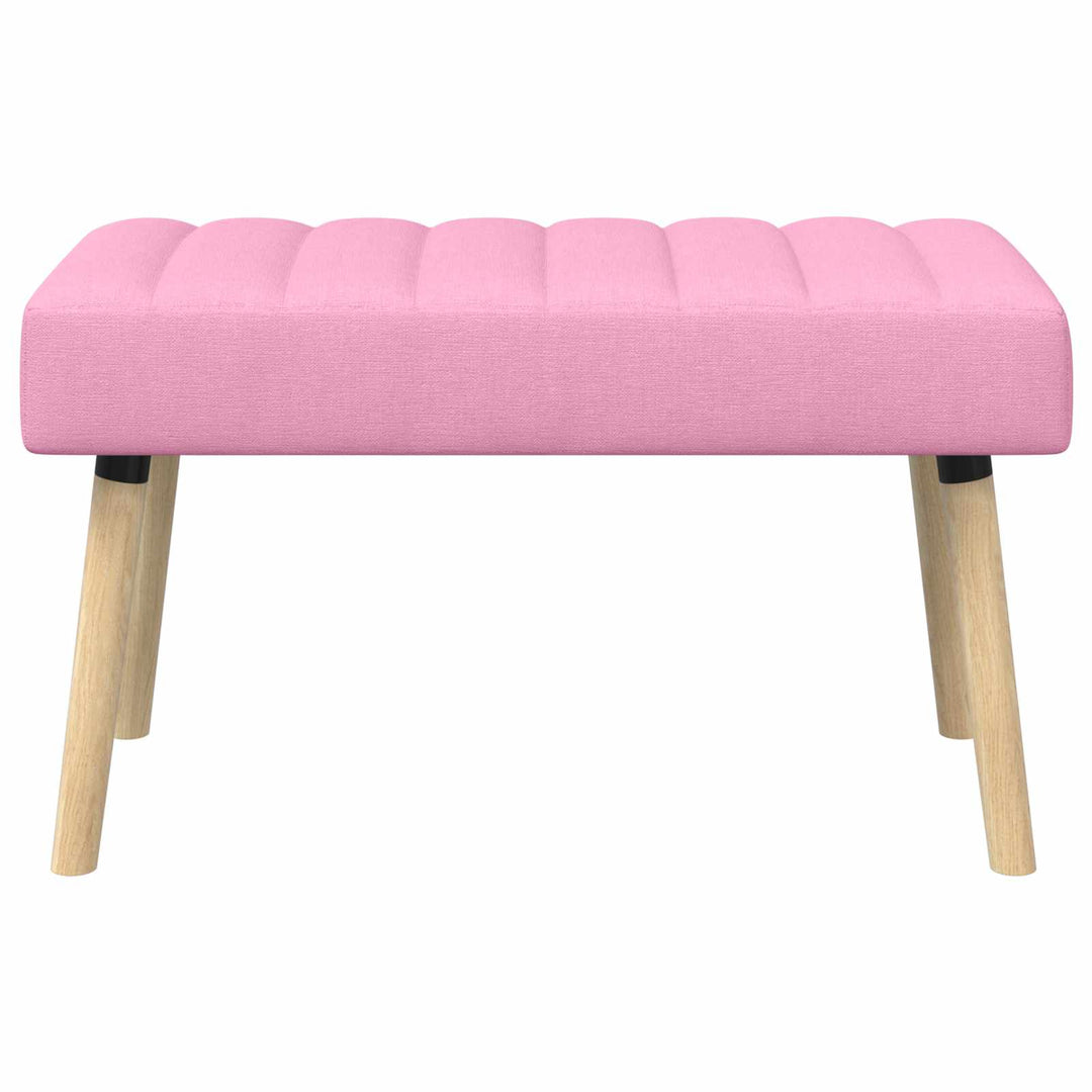 Kanalpuddet Bænk Lyserød 80 x 40 x 46 cm Stof