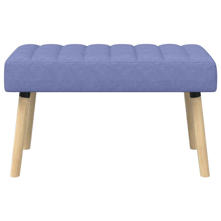 Kanalpuddet Bænk Jeans blå 80 x 40 x 46 cm Stof