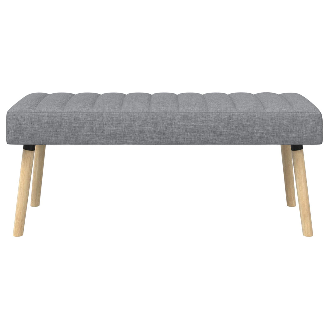Kanalpuddet Bænk Lysegrå 110 x 40 x 46 cm Stof