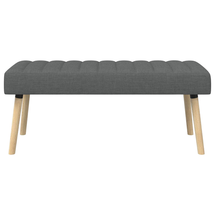 Kanalpuddet Bænk Mørkegrå 110 x 40 x 46 cm Stof
