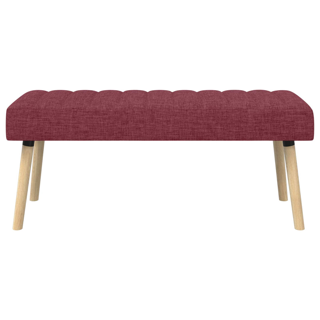 Kanalpuddet Bænk Vinrød 110 x 40 x 46 cm Stof