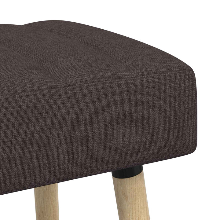 Kanalpuddet Bænk Mørk Brun 110 x 40 x 46 cm Stof