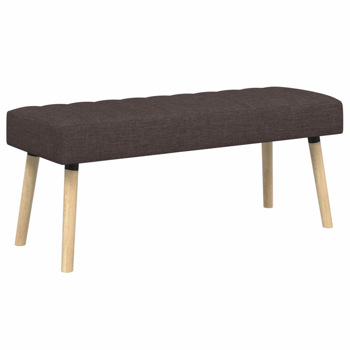 Kanalpuddet Bænk Mørk Brun 110 x 40 x 46 cm Stof