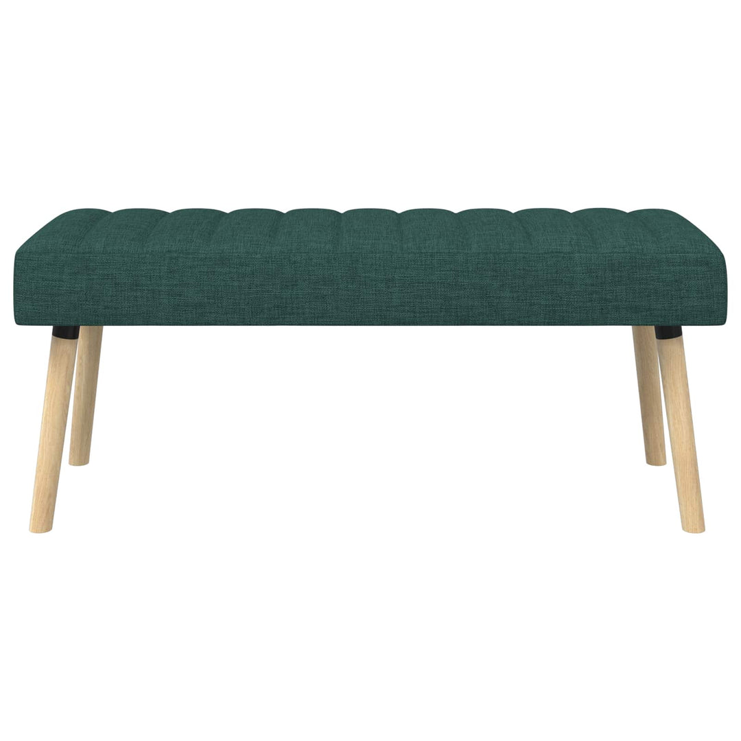 Kanalpuddet Bænk Mørkegrøn 110 x 40 x 46 cm Stof