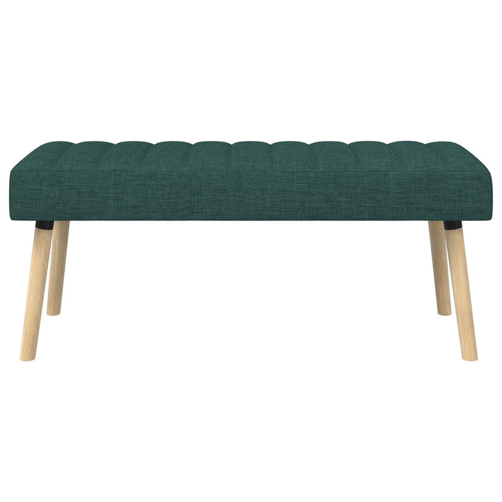Kanalpuddet Bænk Mørkegrøn 110 x 40 x 46 cm Stof