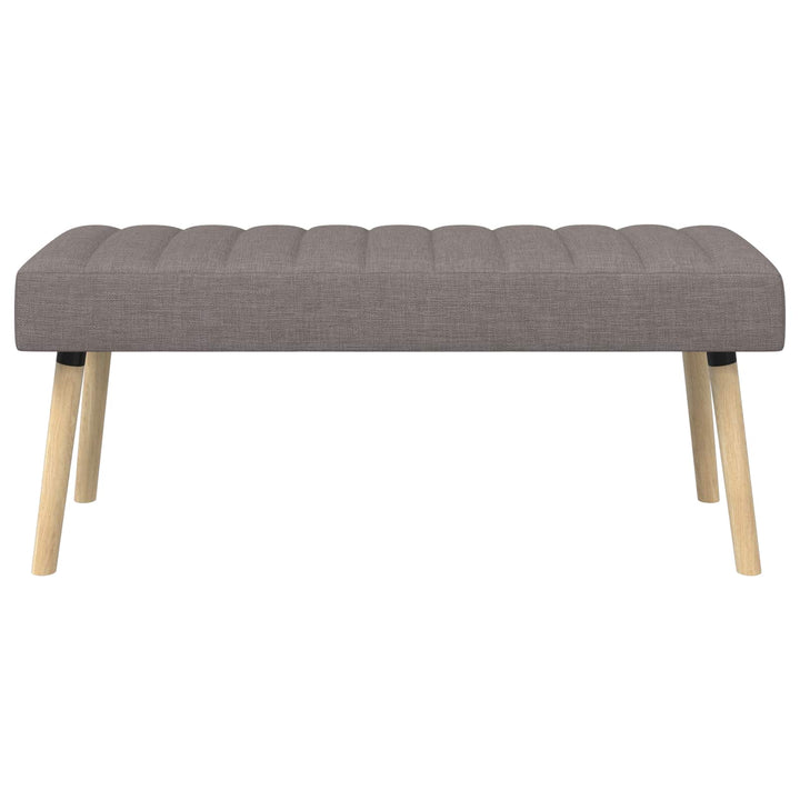 Kanalpuddet Bænk Gråbrun 110 x 40 x 46 cm Stof