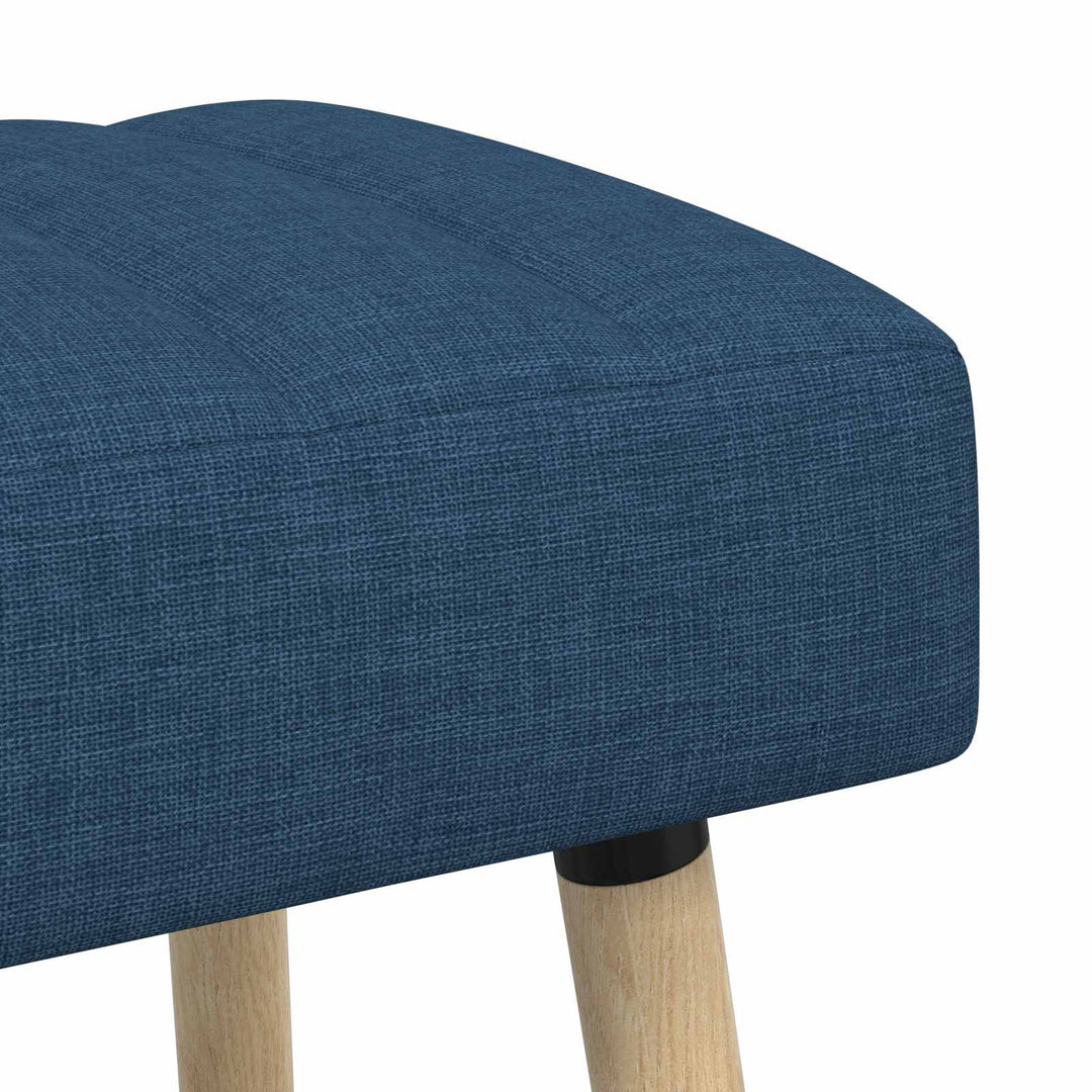 Kanalpuddet Bænk Blå 110 x 40 x 46 cm Stof