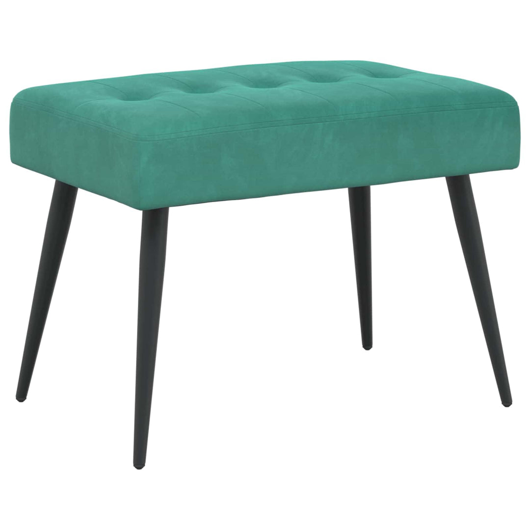 Bænk med knap tufting Turkis 60 x 40 x 45 cm Velour