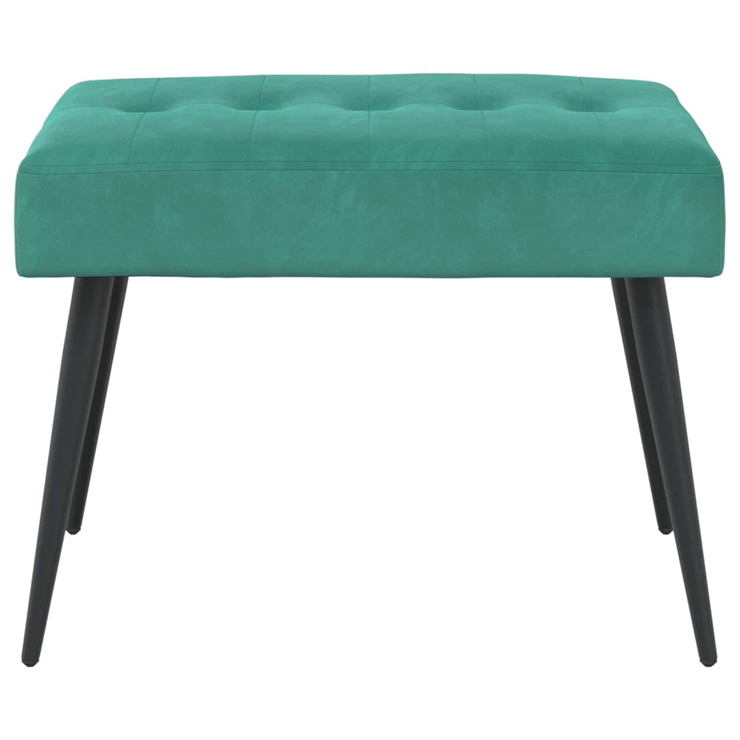 Bænk med knap tufting Turkis 60 x 40 x 45 cm Fløjl