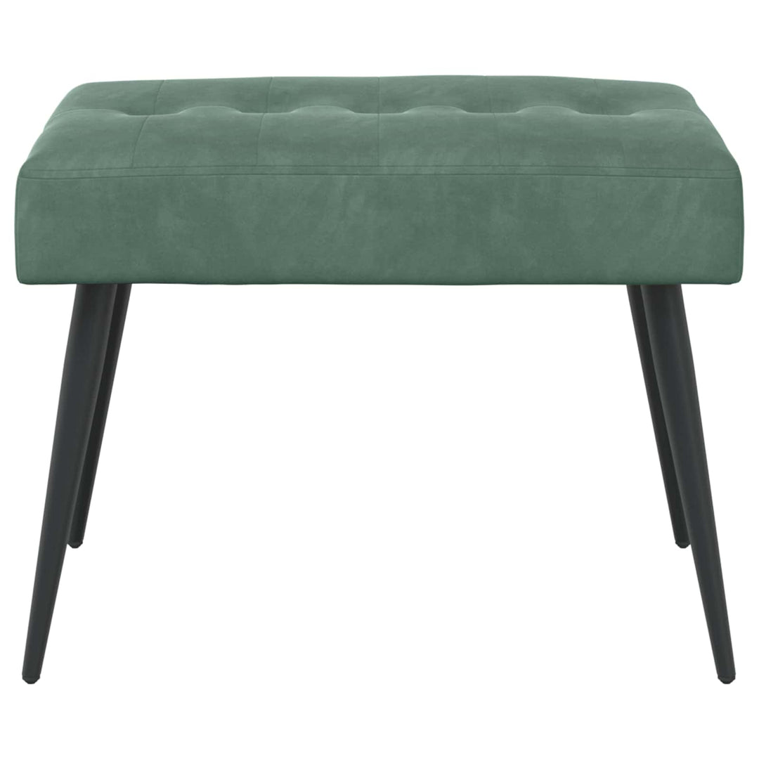 Bænk med knap tufting Havgrøn 60 x 40 x 45 cm Velour
