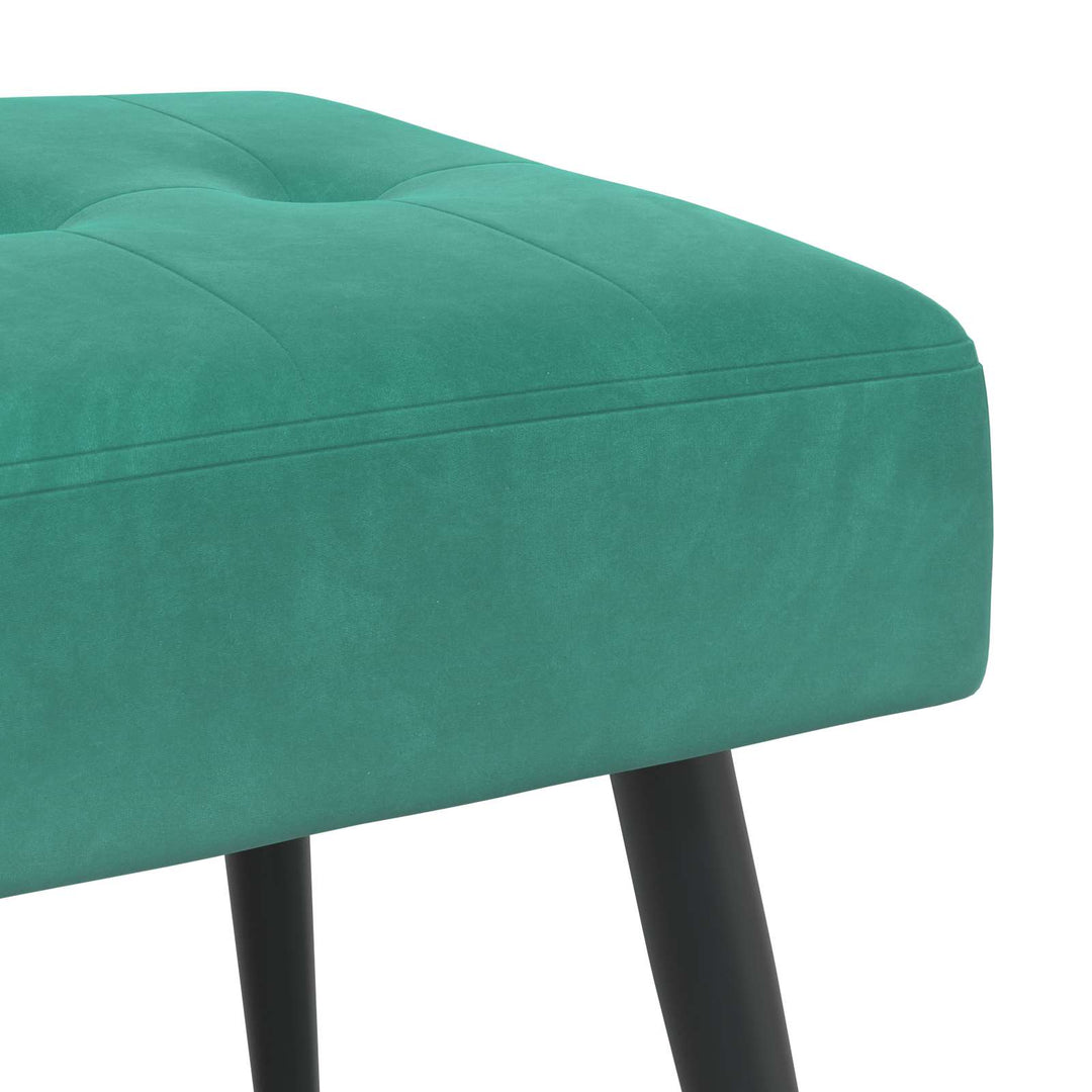 Bænk med knap tufting Turkis 80 x 40 x 46 cm Velour
