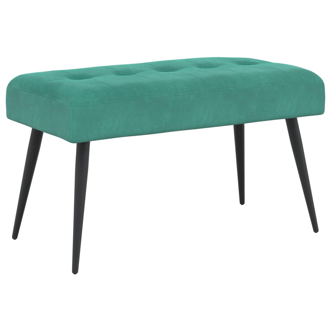 Bænk med knap tufting Turkis 80 x 40 x 46 cm Velour