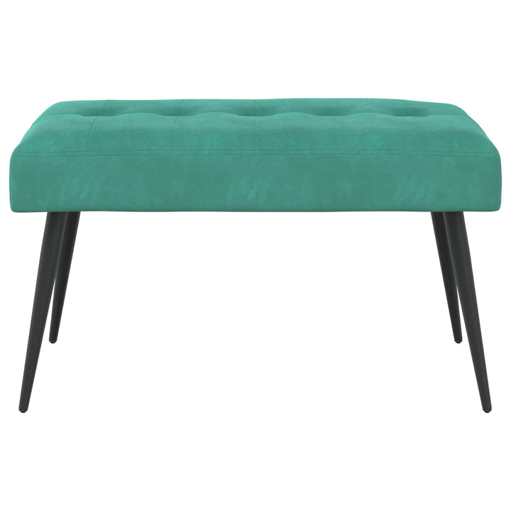 Bænk med knap tufting Turkis 80 x 40 x 46 cm Velour