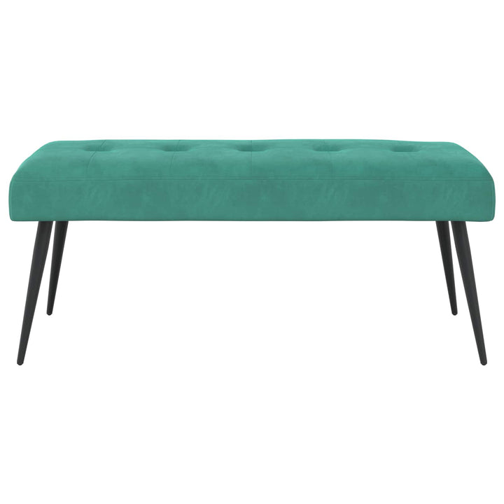 Bænk med knap tufting Turkis 110 x 40 x 46 cm Velour