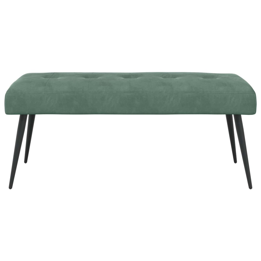 Bænk med knap tufting Havgrøn 110 x 40 x 46 cm Velour