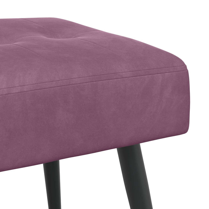 Bænk med knap tufting Lilla 110 x 40 x 46 cm Velour