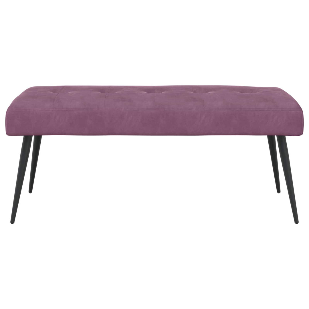 Bænk med knap tufting Lilla 110 x 40 x 46 cm Velour