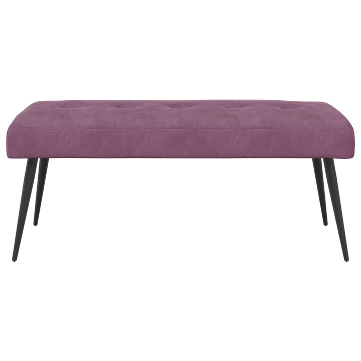 Bænk med knap tufting Lilla 110 x 40 x 46 cm Velour