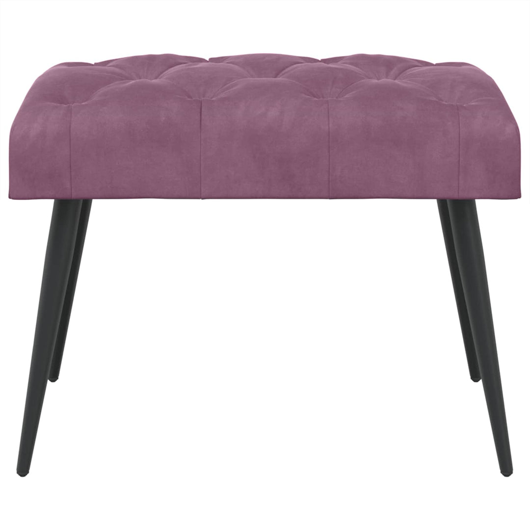 Bænk med knap tufting Lilla 60 x 40 x 45 cm Fløjl