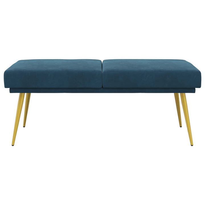 Dobbeltlagret bænk Blå 120 x 45 x 46 cm Velour