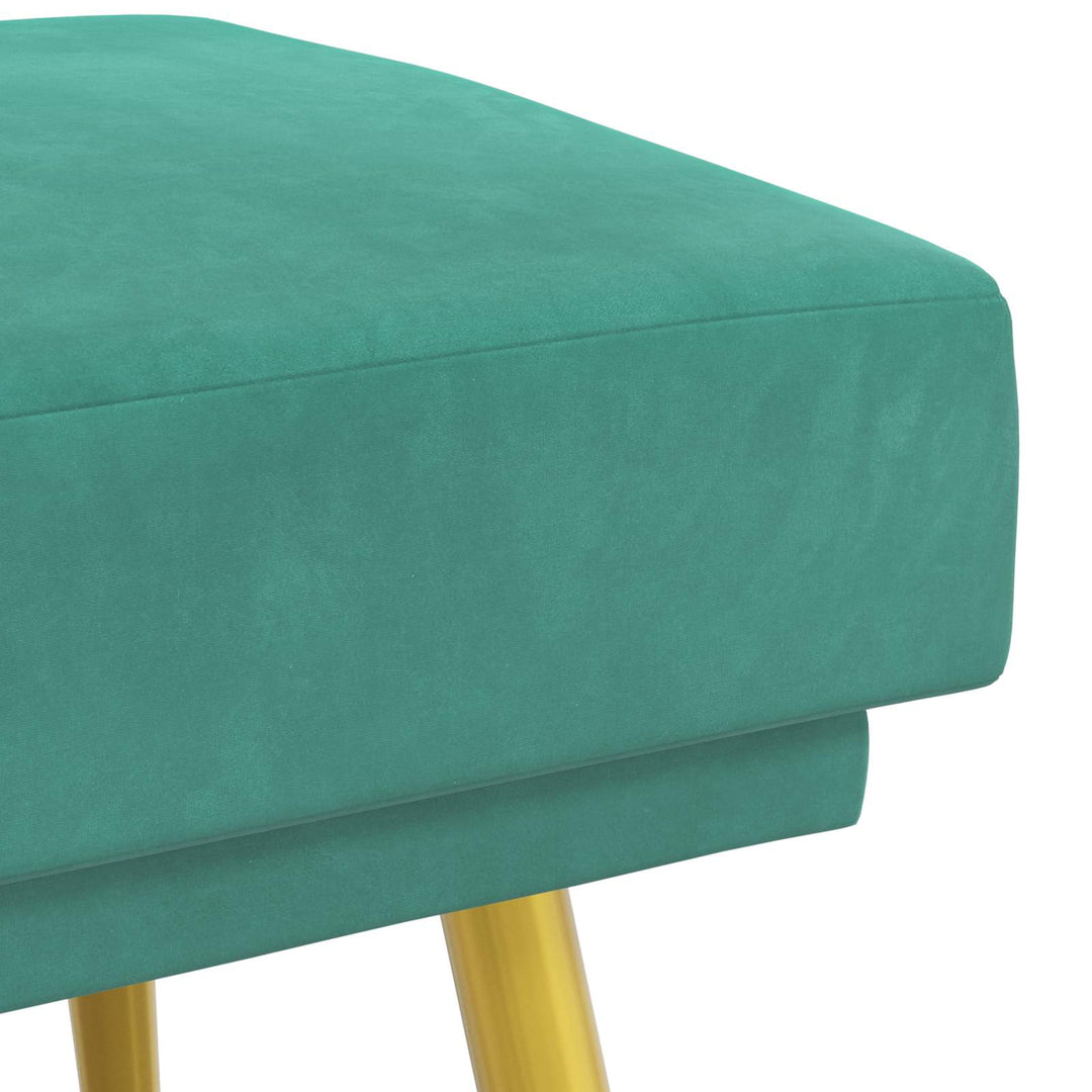 Dobbeltlagret bænk Turkis 120 x 45 x 46 cm Velour