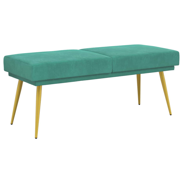 Dobbeltlagret bænk Turkis 120 x 45 x 46 cm Velour