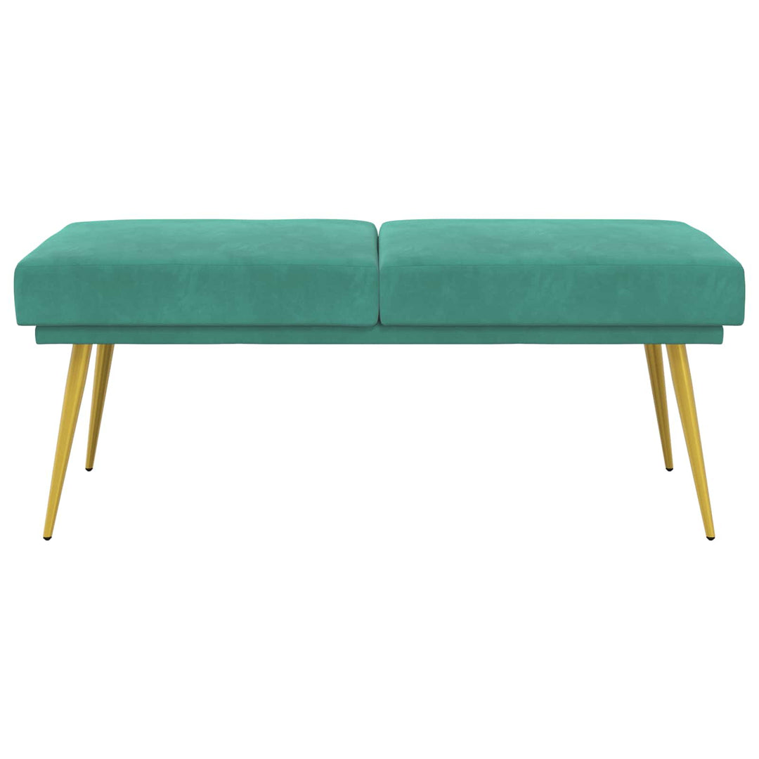 Dobbeltlagret bænk Turkis 120 x 45 x 46 cm Velour