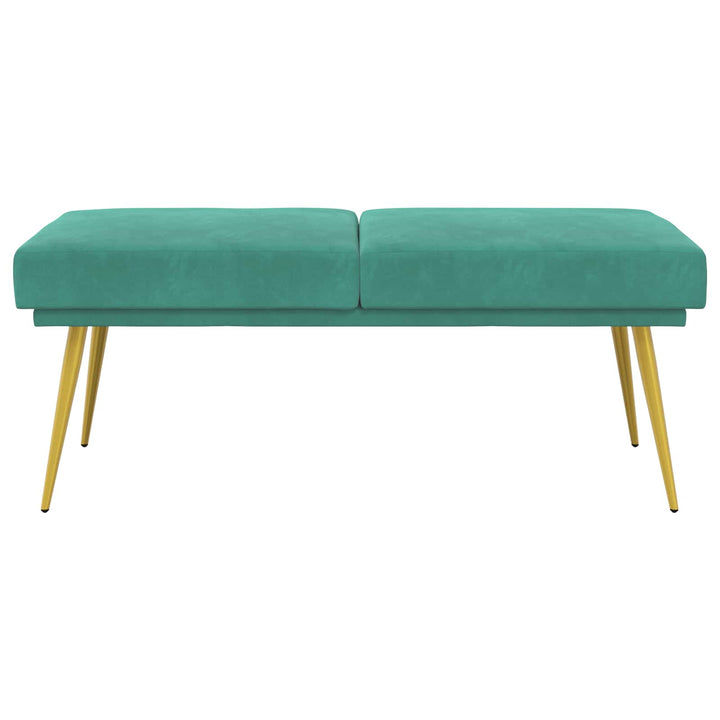 Dobbeltlagret bænk Turkis 120 x 45 x 46 cm Velour