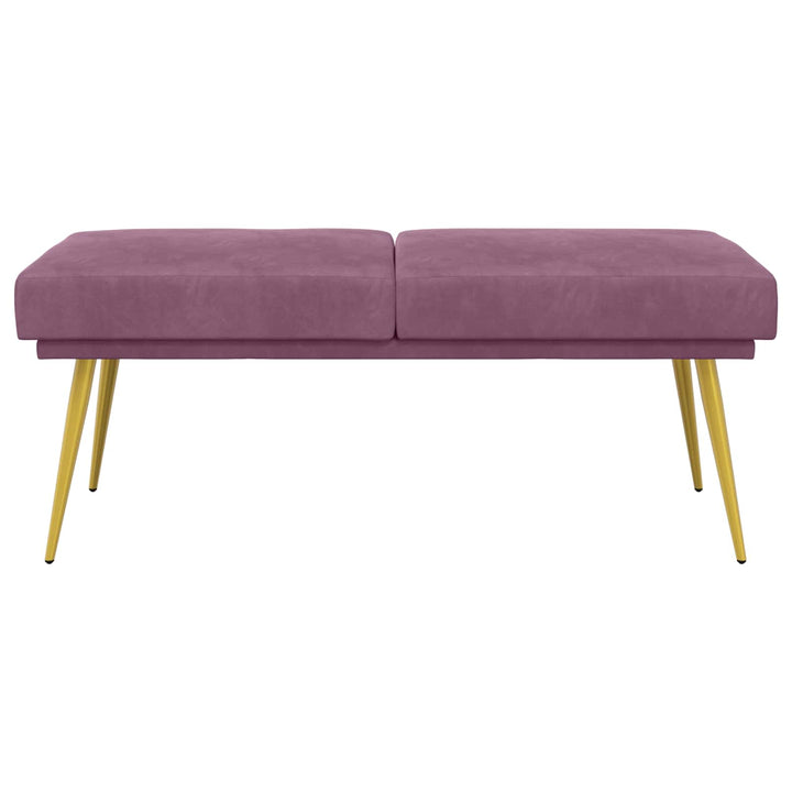 Dobbeltlagret bænk Lilla 120 x 45 x 46 cm Velour