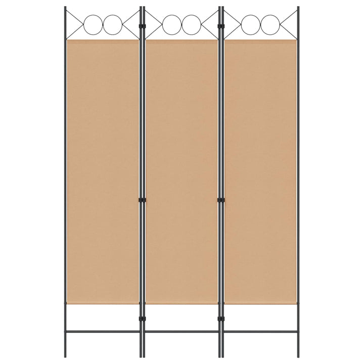 3-panel rumdeler Beige 120 x 180 cm Stof