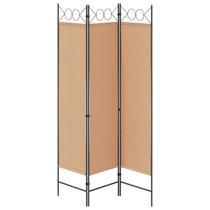 3-panel rumdeler Beige 120 x 180 cm Stof