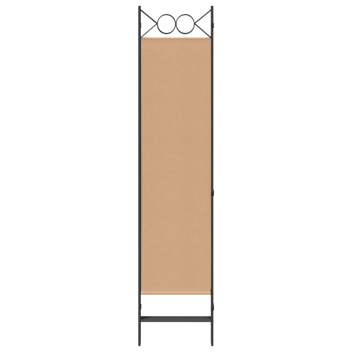 4-panel rumdeler Beige 160 x 180 cm Stof