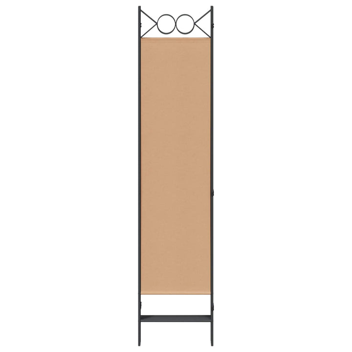 5-panel rumdeler Beige 200 x 180 cm Stof