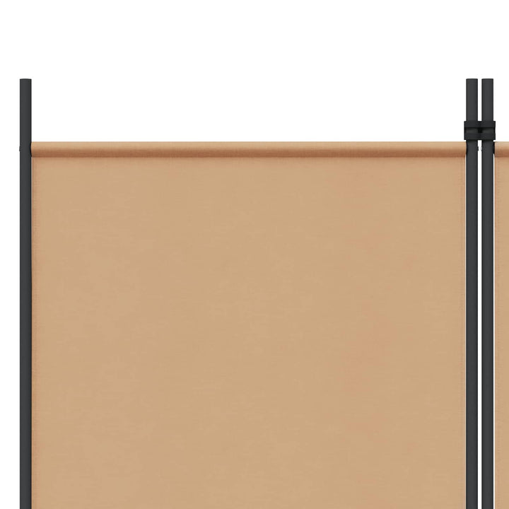 4-panel rumdeler Beige 200 x 180 cm Stof