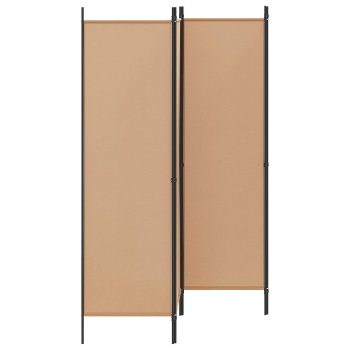4-panel rumdeler Beige 200 x 180 cm Stof