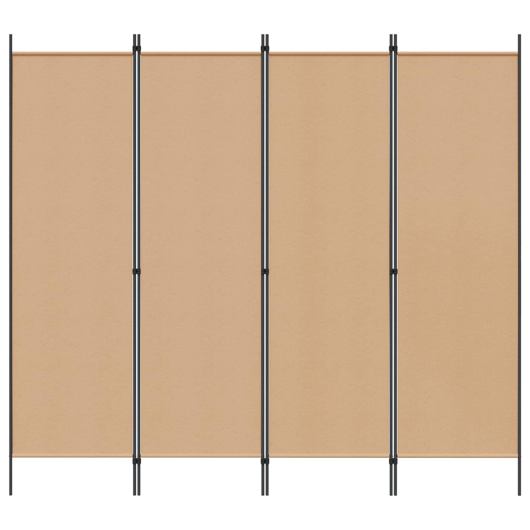 4-panel rumdeler Beige 200 x 180 cm Stof