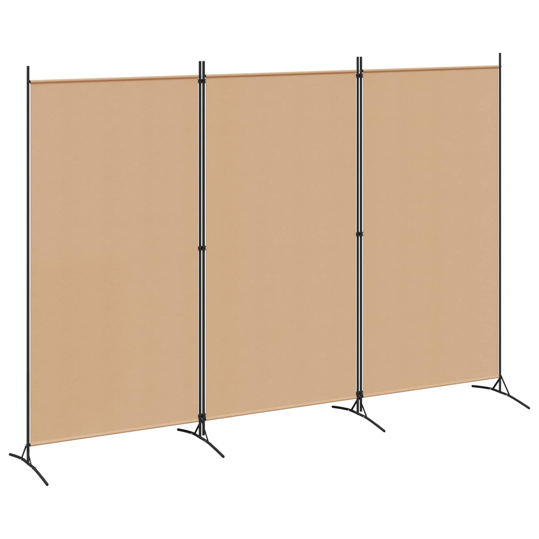 3-panel rumdeler Beige 260 x 180 cm Stof