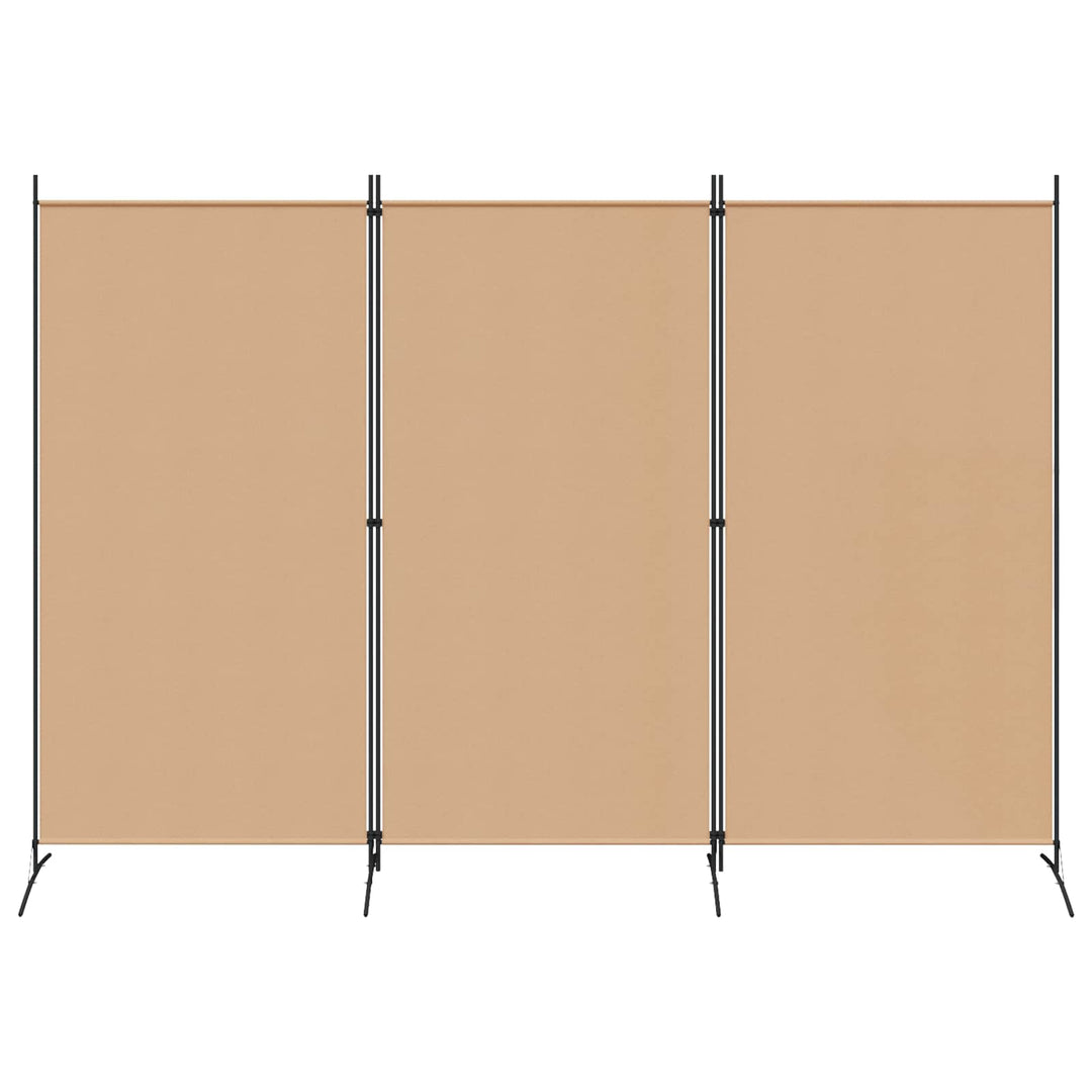 3-panel rumdeler Beige 260 x 180 cm Stof