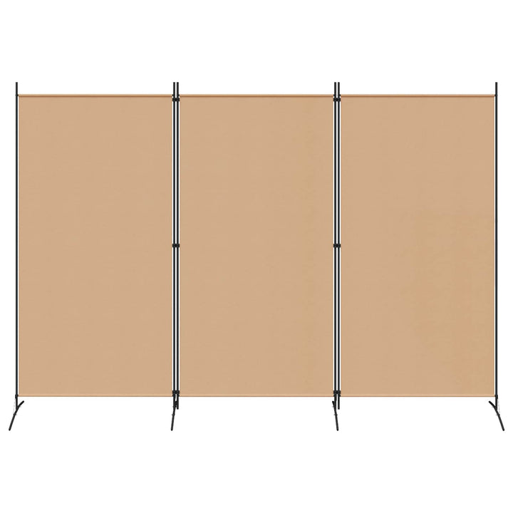 3-panel rumdeler Beige 260 x 180 cm Stof