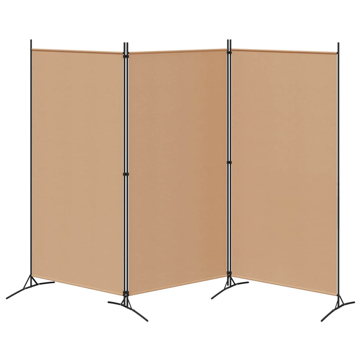 3-panel rumdeler Beige 260 x 180 cm Stof