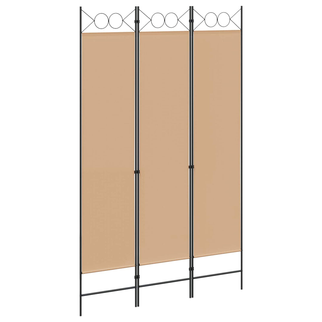 3-panel rumdeler Beige 120 x 200 cm Stof