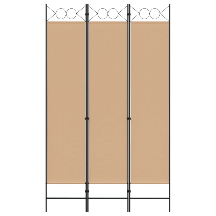 3-panel rumdeler Beige 120 x 200 cm Stof