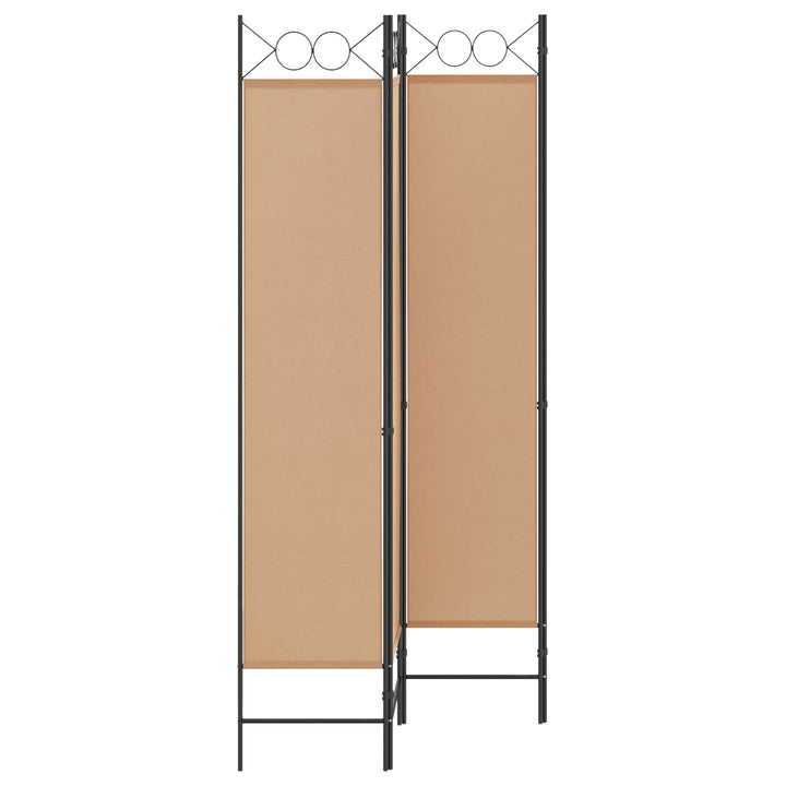 4-panel rumdeler Beige 160 x 200 cm Stof