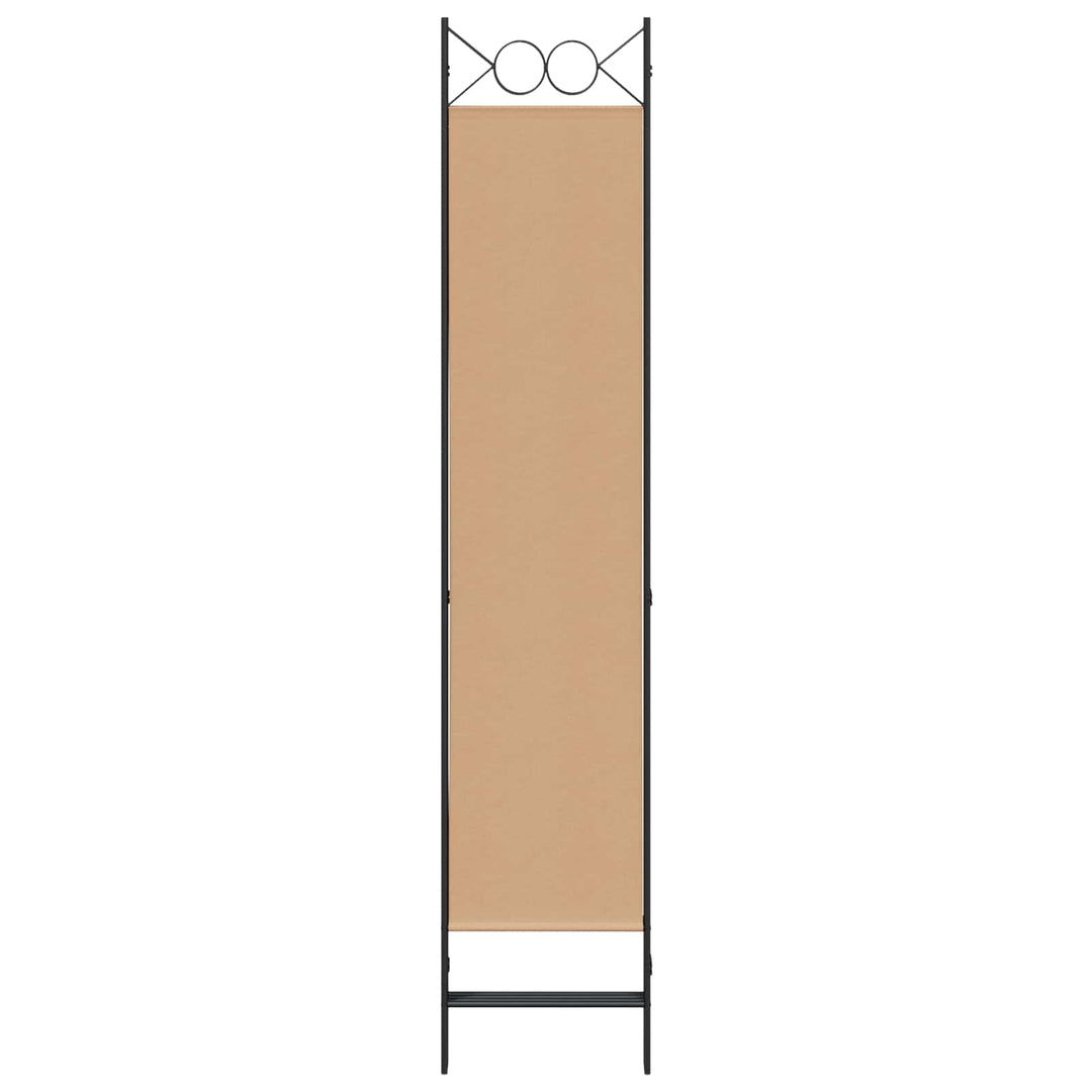 4-panel rumdeler Beige 160 x 200 cm Stof