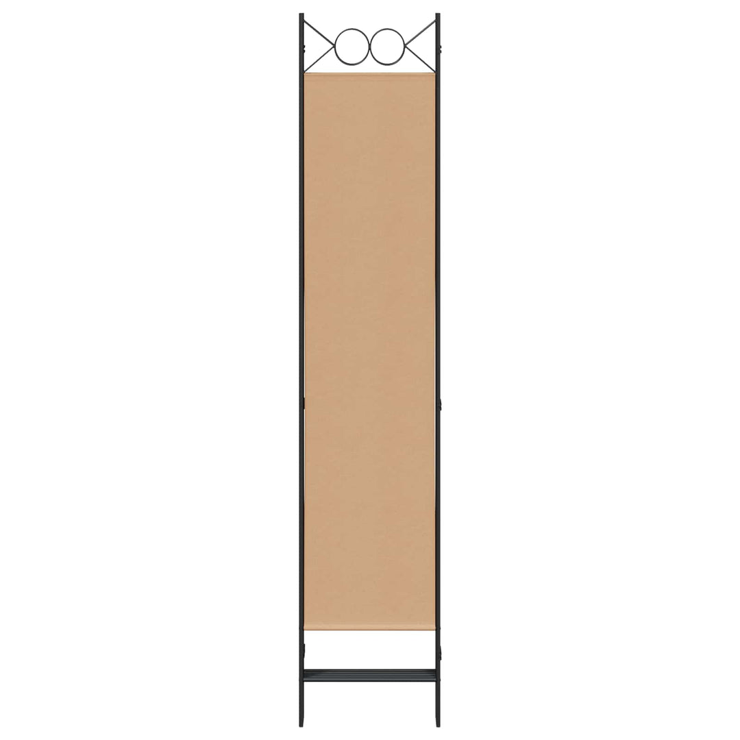 5-panel rumdeler Beige 200 x 200 cm Stof